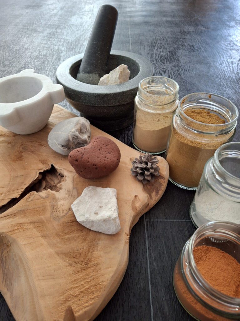 Pigments minéraux naturels Hélène Carpentier, Artiste Peintre