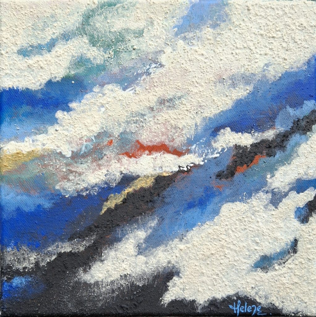 toile "Blue storm on the Earth"